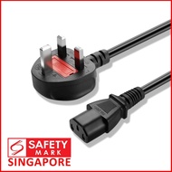 Singapore Safety Mark Power Cord C13 | Compatible with Most Electronics | 1 Month Local Warranty