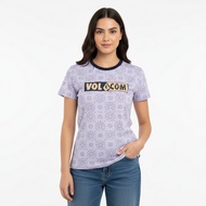 Baju Wanita Volcom Kaos Distro Cewek Surfing Atasan T-shirt Lengan Pendek Santai Oblong Cewe Keren