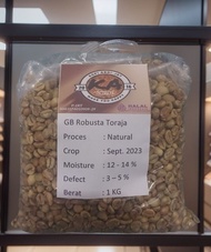 Kopi Biji mentah/Grean Bean (GB) Robusta Toraja Natural 1 kg