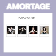 Jisoo Solo amortage Album photocards đen tím polaroi ver. Blackpink jisoo Solo thẻ ảnh 4 mỗi bộ