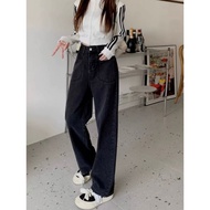 🍉 กางเกงยีนส์ ขายาว6สี ทรงกระบอก สินค้าพร้อมส่ง ( 946/946-1 )-NZ