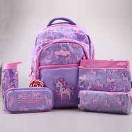 ▪☂▽ Australia smiggle curly unicorn schoolbag pencil case pencil case series pony children's backpack backpack
