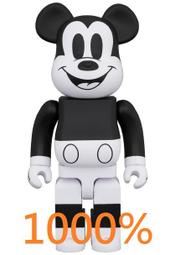 【一木家玩具】現貨 B&amp;W Mickey Mouse 米奇 黑白 BE@RBRICK 1000%