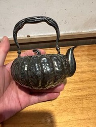 日本純銀南瓜型茶壺