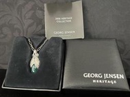 Georg Jensen 喬治傑生 2008 年度寶石項鍊 綠玉瓍 *** 已蒙收藏，請勿下標 ***