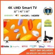 4K Android TV Smart TV Google TV Digital TV HDR10 Android 13.0 Netflix Youtube Google Play 32 43 55 Inch