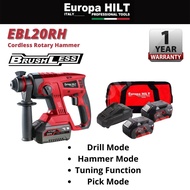 STmachinery - EUROPAHILT EUROPA HILT EBL20RH 20V BRUSHLESS CORDLESS BATTERY ROTARY HAMMER DRILL