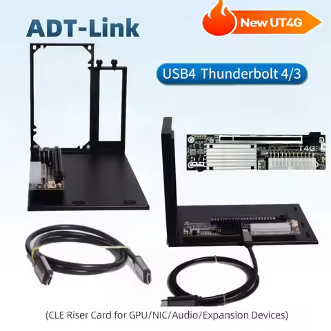 EGPU Thunderbolt 4/3 TB3/TB4 To PCIe X16 PCI-E 4.0 X4 GPU Dock UT4G External Graphics USB4 NUC ITX S