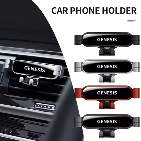 Metal Car Phone Holder Gravity Phone Stand Air Vent Car Holder Stand For GENESIS Coupe G70 G80 G90 G