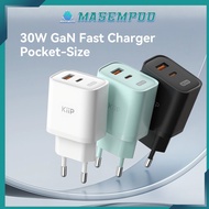 KiiP C30E Charger GaN 30W Fast Charging Mini Travel USB C Power Delivery Adapter Head