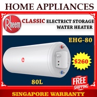 Rheem Water Heater  EHG 80 Storage Heater  80L | EHG-80 | EHG80 |local warranty | 5 years warranty | Free Delivery |