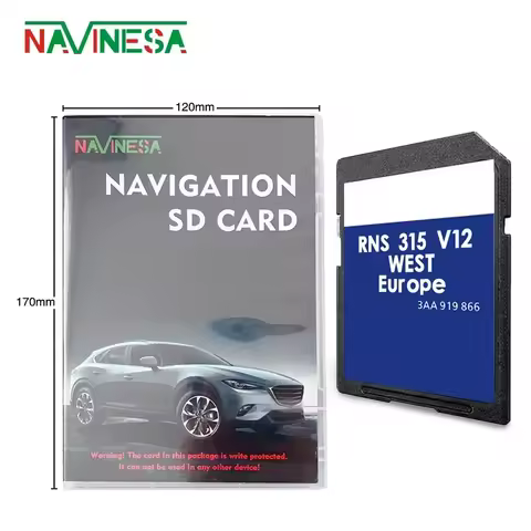 for Bosch VW Amarok (Doppelkabine) from 2010 to 2017 Navigation SD Map GPS Memory Card Cover Europe 