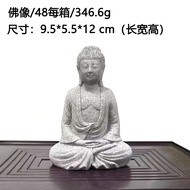Tượng Thầy Trò Đường Tăng Bằng Đá Sa Thạch Xanh Dùng Trang Trí Bàn Trà Tiểu Cảnh Bể Thủy Sinh Bán Cạ