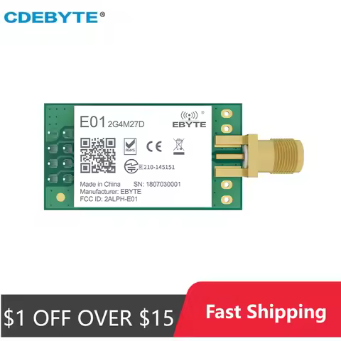 Wireless Module CDEBYTE E01-2G4M27D nRF24L01P 27dBm nRF24L01 PA LNA Long Range 2.4GHz SPI DIP IoT Mo