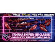 Yamaha Sniper 135 Classic Stock Decals