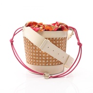 【二手】BVLGARISerpenti Forever 女士單肩包，NATURAL/象牙色皮革，水桶包