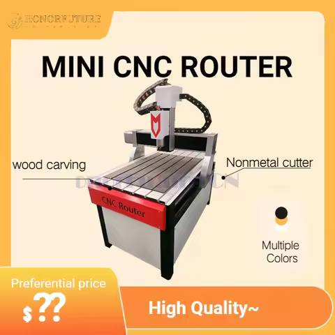 3 Axis 6090 Metal Wood Engraving Milling Carving Machine CNC Engraver Woodworking Tools with 1.5/2.2