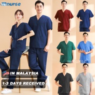 【🇲🇾MALAYSIA READY STOCK】 MEDICAL SCRUB SUIT BAJU SCRUB TOP+PANTS