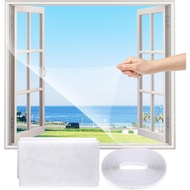 FLYZZZ DIY Self-Adhesive Window Screen Netting Mesh Curtain, 100X150cm (Approach 39.37x59.05 Inches)