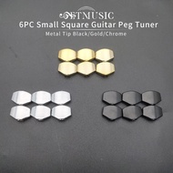 【Shop the Look】 6pcs Metal Small Square Shape Guitar Tuning Peg Tuners Machine Handle Replacemen But