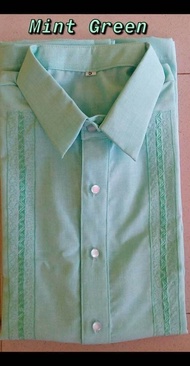 polo barong (office barong)(mint green)