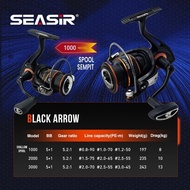 Seasir X Seahunter Black Arrow1000-3000 Spinning Fishing Reel, Power Handle Reel, Waterproof Reel