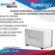 Synology NAS Personal Cloud Solution For Data Sharing And Backup DS220J