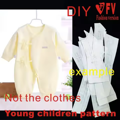 Garment pattern pure cotton baby onesie pattern sewing design drawing 1:1 physical paper pattern CXB