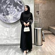 murah jubah gamis abaya polos hitam ABAYA INER ABAYA COCOK UNTUK GABUNGAN ROMPI