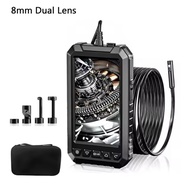 Inskam Dual เลนส์กล้อง Endoscope อุตสาหกรรม 8มม.5.0นิ้ว IPS HD1080P กล้องตรวจสอบ Borescope สําหรับท่
