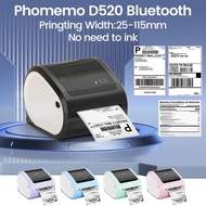 Bluetooth Shipping Label Printer Wireless Thermal Label Printer for Small Business Thermal Sticker Printer 20-115mm Label Maker
