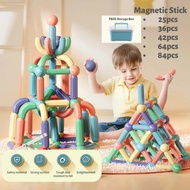 [FAST DELIVERY] 116PCS Kids Magnetic Stick Ball Building Toy Blocks 3D Geometry Learning Sensory Con