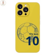 Football iPhone case printed on demand in Yellow for iPhone 7/8/X/XS/11/12/13/14