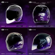 arc 2 two tone purple ritz helmet edisi raya