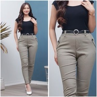 Monna Pants Free belt/Free belt - Women's Strech Pants - bengalin material