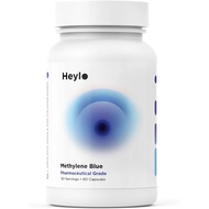 Heylo Methylene Blue Capsules - Pharmaceutical USP Grade Quality | Third Party Tested | Boosts Memor
