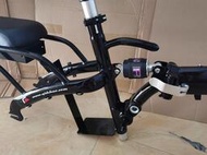 高碳鋼14寸代駕摺疊電動腳踏車後置海霸款碟煞高碳鋼車架配件