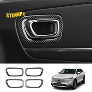 Car Interior Carbon Fiber Door Handle Frame Cover Trim Accessories for Honda HRV HR-V Vezel 2021 202