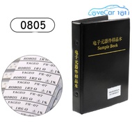 ราคา170X25/50ชิ้น = 4250/8500ชิ้นหนังสือตัวอย่างตัวต้านทาน SMD หนังสือตัวอย่าง1% 0201 0402 0603 0805