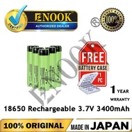 ENOOK 18650 Rechargeable Battery Original Lithium Battery 3.7v 3400mAh with Free Battery Box
