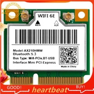 [Hot-Sale] WiFi 6E Mini PCI-E AX210HMW Wireless Network Card Bluetooth 5.3 Adapter for Desktop Lapto