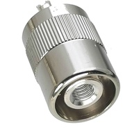 10 Pcs Connector PL259 UHF Male Plug Solder Accessories for RG58 RG142 LMR195 RG400 Cable Brass