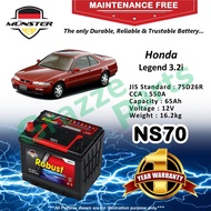 Münster Robust MF CMF NS70 | NS70R | 75D26R (65AH) Car Battery Bateri Kereta for Honda Legend 3.2 i 3.2i
