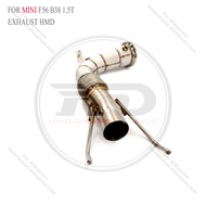 HMD Exhaust System High Flow Performance Downpipe for MINI F56 B38 1.5T Car Accessories Converter He
