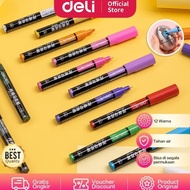 Deli Acrylic Marker/ 12 Colors Waterproof Acrylic Whiteboard Marker S583
