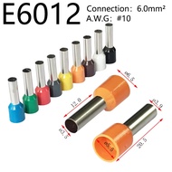 E6012 terminal end wire connector terminals 100PCS for 6.0mm wire