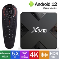Original X98H WiFi6 Smart TV Box Android12 Allwinner H618 4K HDR10+ Streaming Media Players AV 2.4G/5.8G BT5.0 HDR H.265 TV Prefix