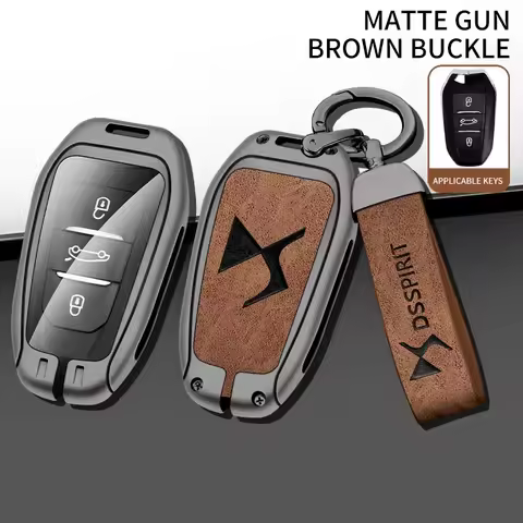 Zinc Alloy Car Key Case Cover Shell for DS DS7 DS5 DS6 DS9 New Energy DS4 Dias Protective Key Chain 