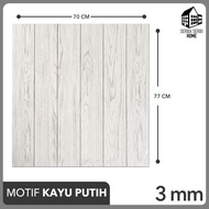 WALLPAPER DINDING KAYU AESTHETIC (BISA COD) Wallpaper Foam 3d Motif Kayu 70x77Cm 3MM Wallpaper Motif