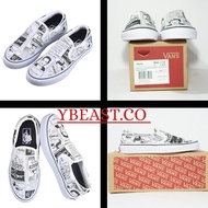 Vans Shoes - Vans Slip On Ashley Wilms Newspaper/True White - Vans Slip On Shoes For Men - Vans Slip On Premium Original - Sneakers Shoes Contemporary